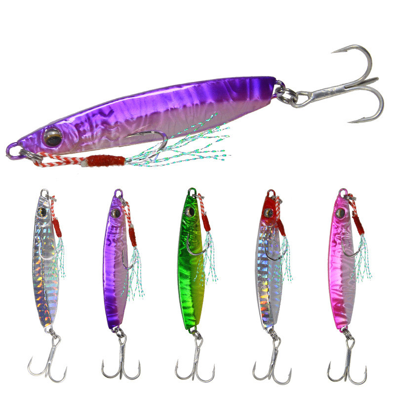Fishing Tackle Sequin Fishing Lure Bait Tog-heavy Slow-shaking Blade Iron Plate Sea Fish Mackerel Tackle Bait For Fishing