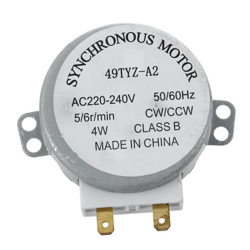 AC 220-240V 50/60Hz 5/6RPM 4W Turntable Synchronous Motor for miniwave Oven