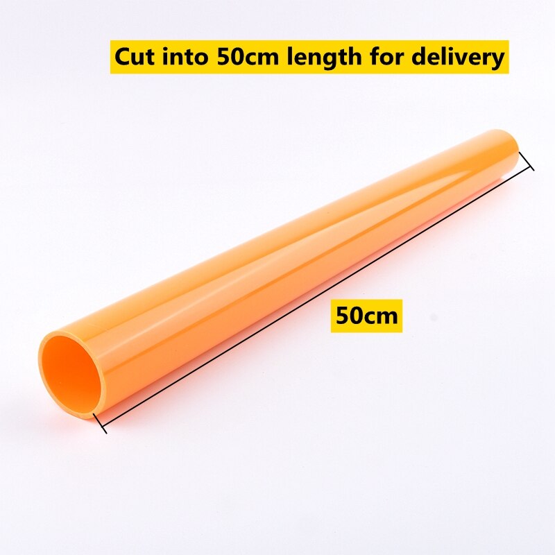 Out dia 20-50mm Orange PVC Pipe Length 50cm Agriculture Garden Irrigation Aquarium Fish Tank Water Tube Plumbing Pipe Fitting