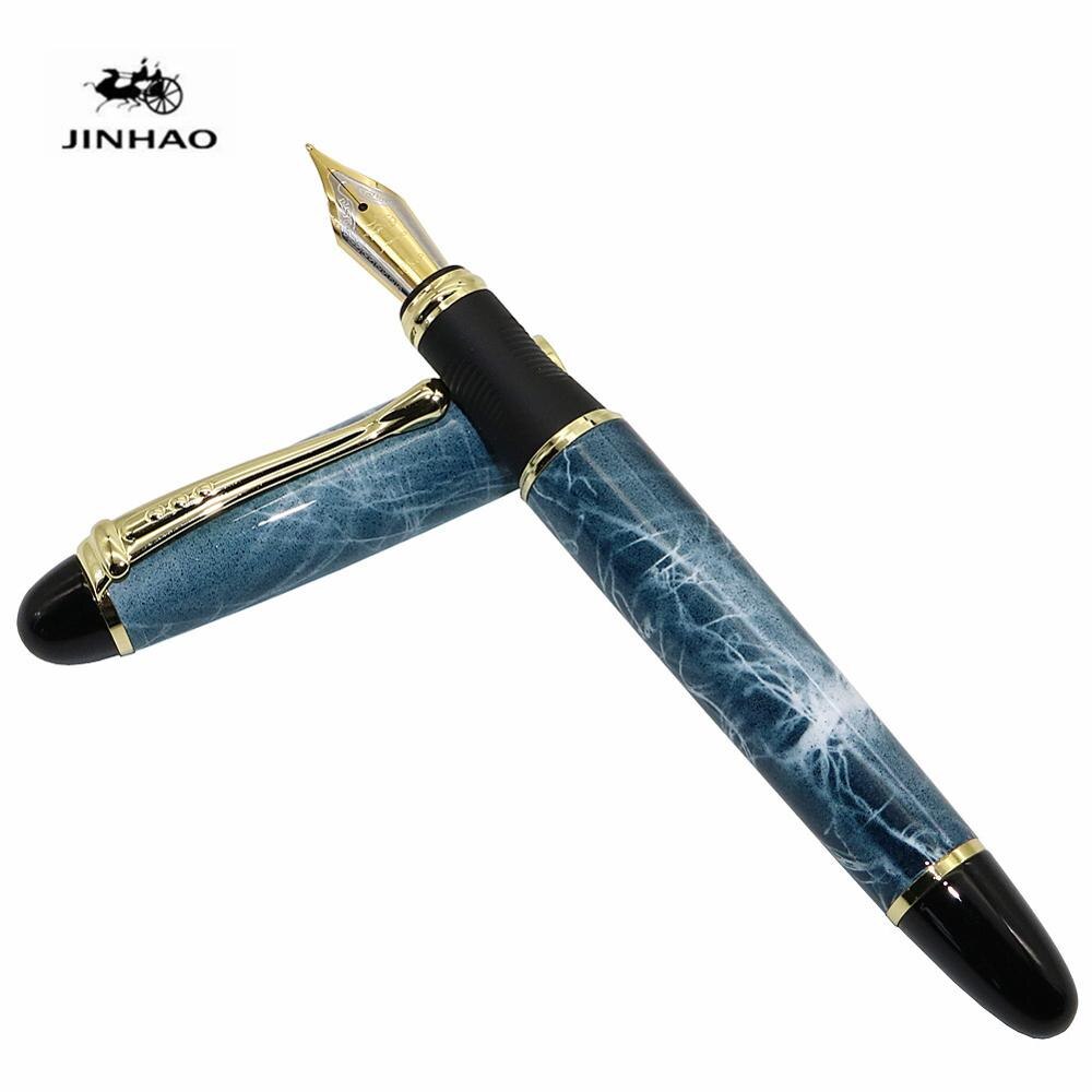 Jinhao X450 Iraurita Brunnen stift Voll metall Goldene Clip luxus stifte Schüler Schreibwaren Büro schule liefert