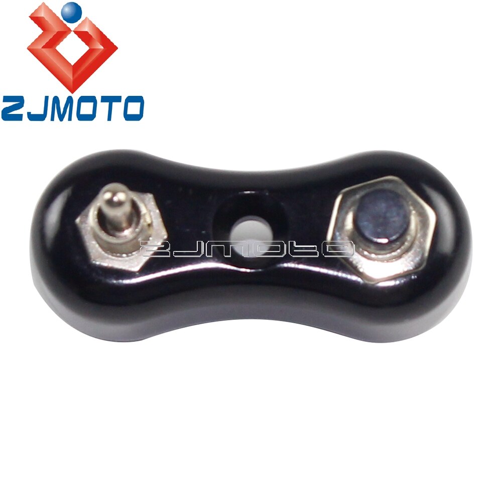 Old School Motorcycle Low Profile Switch Block Button For Harley Cafe Racer Bobber w/ 1" 7/8" Handlebar Retro Switch Black