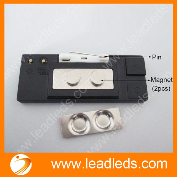 White Special Offer 44x11 Dots Rechargeable Led Scrolling Name Badge, Moving Text Display Business Card Tag