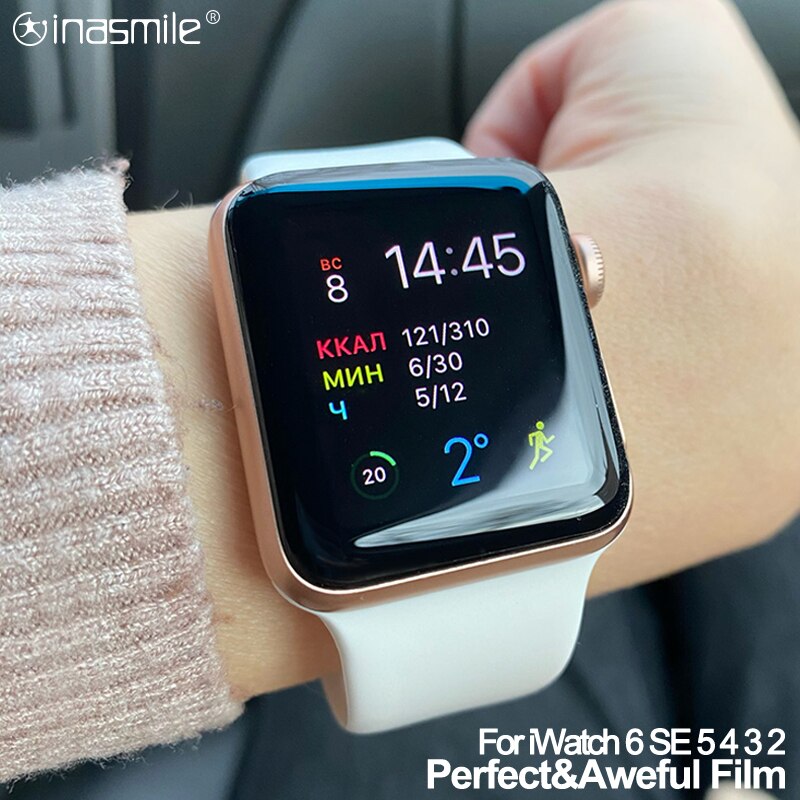 Full Curved PET Screen Protector Not Tempered Glass for Apple Watch 3 2 38MM 42MM Soft Film cover for iWatch 4 5 6 SE 40MM 44MM