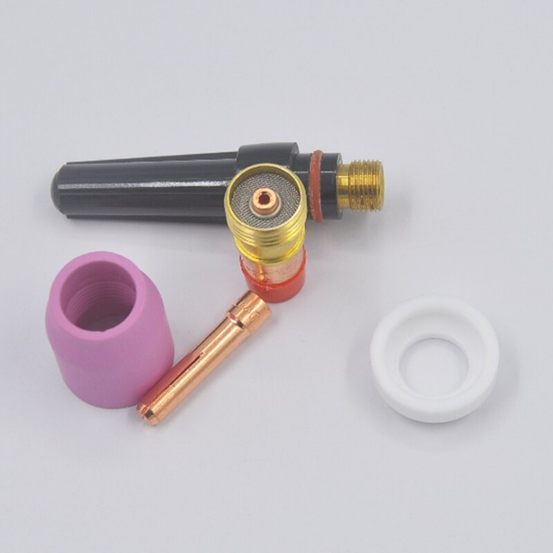 5 Pcs/set TIG Welding Torch Consumables Cup Gas Lens Weling Tools Set Compatible with WP 9 20 25 Workshop Tools