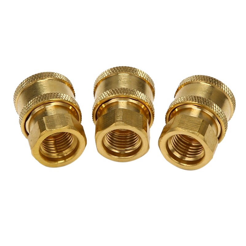 6 Pack Pressure Washer Coupler, Quick Connect Fittings 1/4 Inch Quick Coupler Female NPT Socket