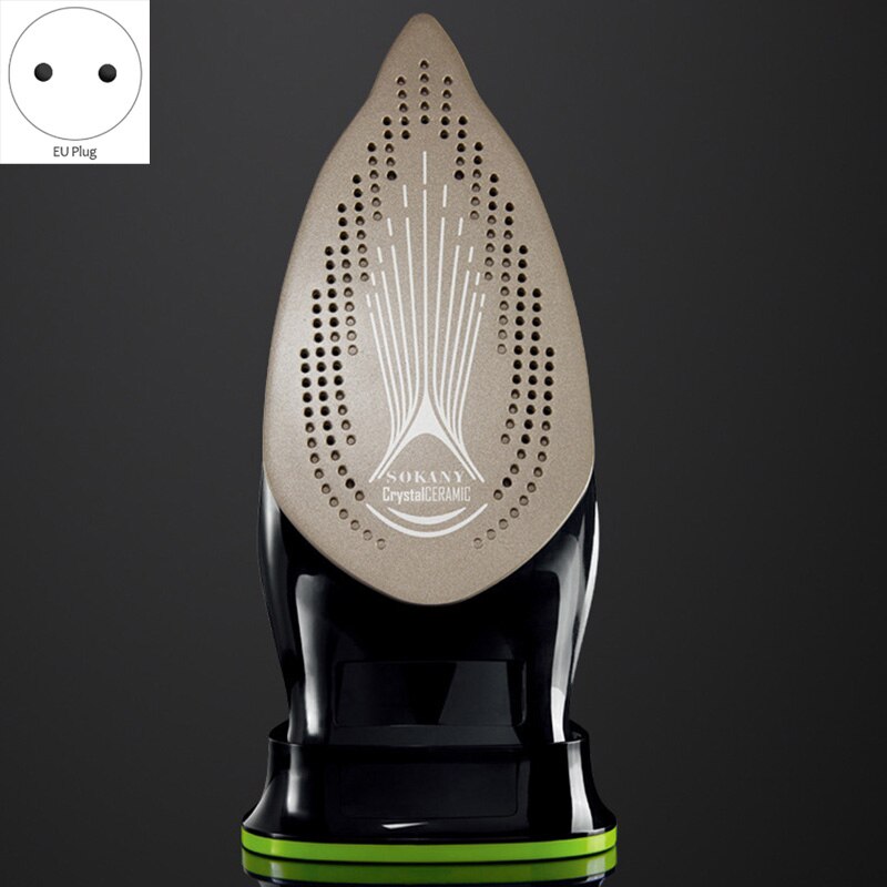 SOKANY 2400W/360Ml Steam Iron 5 Speed Adjust Cordless Charging Portable Clothes Ironing Steamer Portable Ceramic Soleplate EU Pl
