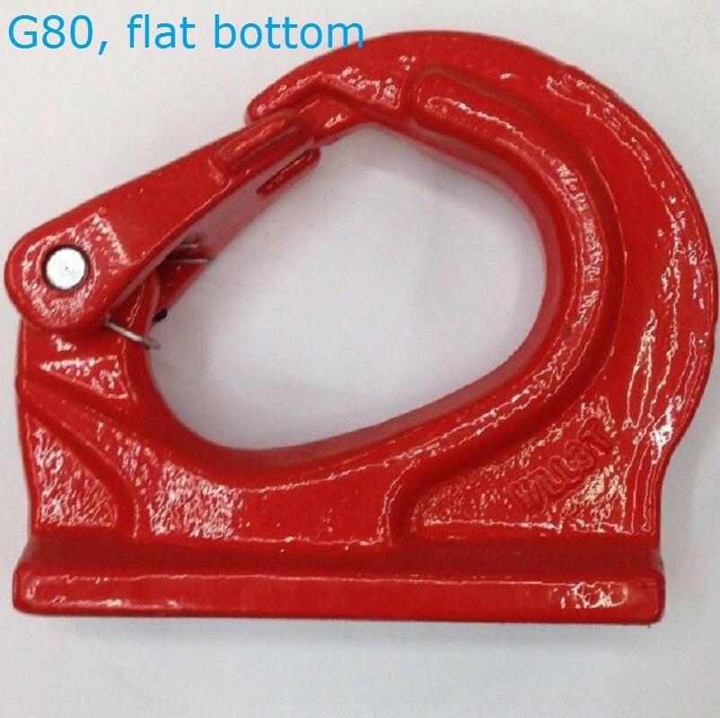 3Ton-11Ton G80 welded lifting hook for excavator bucket small turpentine hook towing hoist crane winch chain part: 5T   1pc