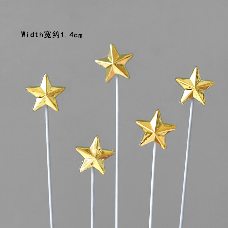 Animal Constellation Leo Smile Lion Happy Birthday Cake Topper for Baby Birthday Cake Decorating Party Supplies: 10 stars set