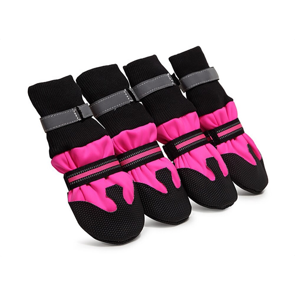 4 Stk/set Huisdier Waterdichte Regen Schoenen Voor Medium Grote Honden Poot Protectors Warme Regen Laarzen