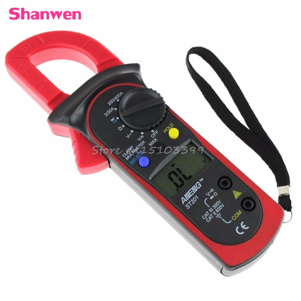 LCD Digital Clamp Multimeter OHM Amp Volt Meter AC/DC Current Resistance Tester G08 Whosale