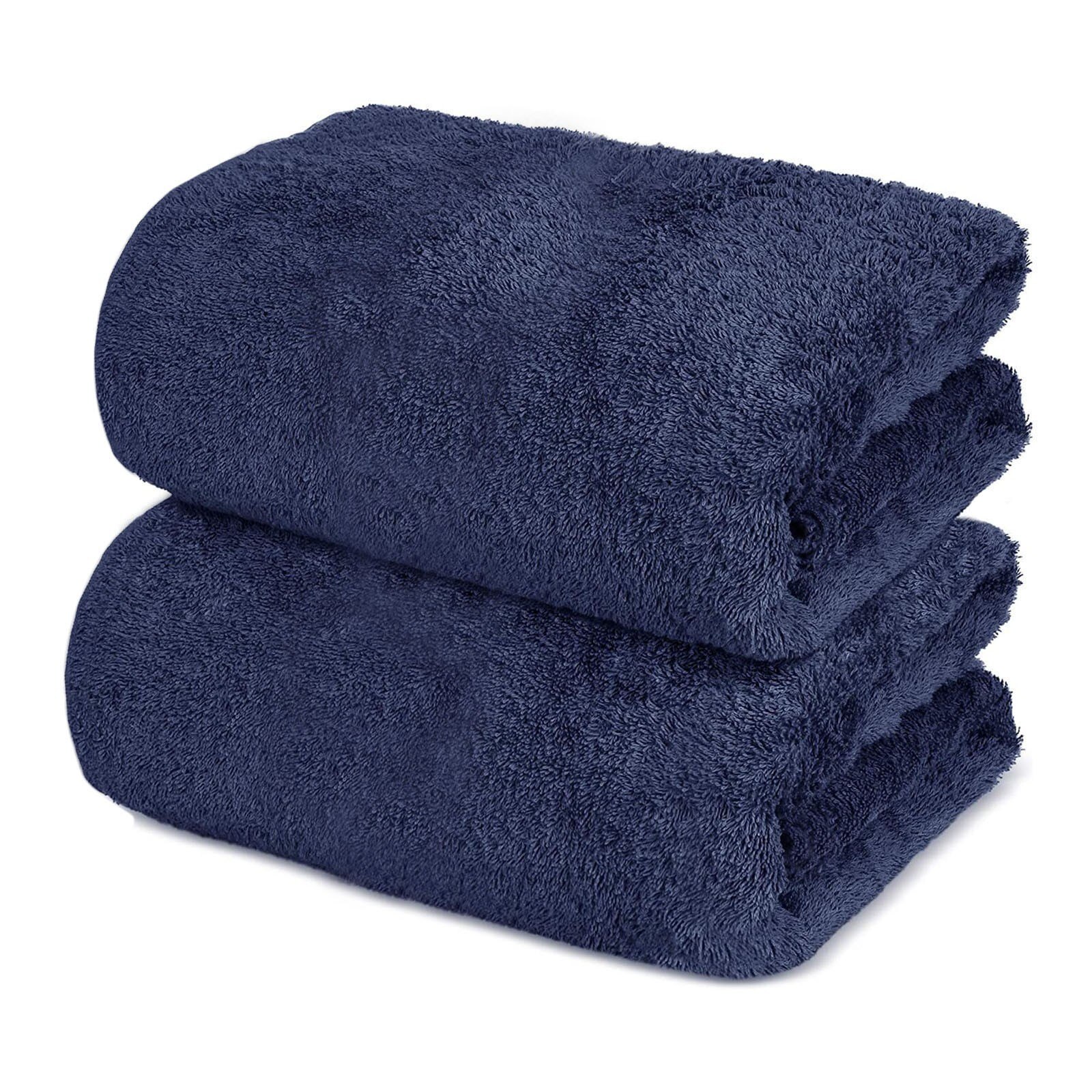 Towel 100% Turkish Cotton Bath Sheets 700 GSM 35 x 70 Inch Eco-Friendly Soft handchief Thick towel Hand Bath Towels Bathroom: Navy Blue