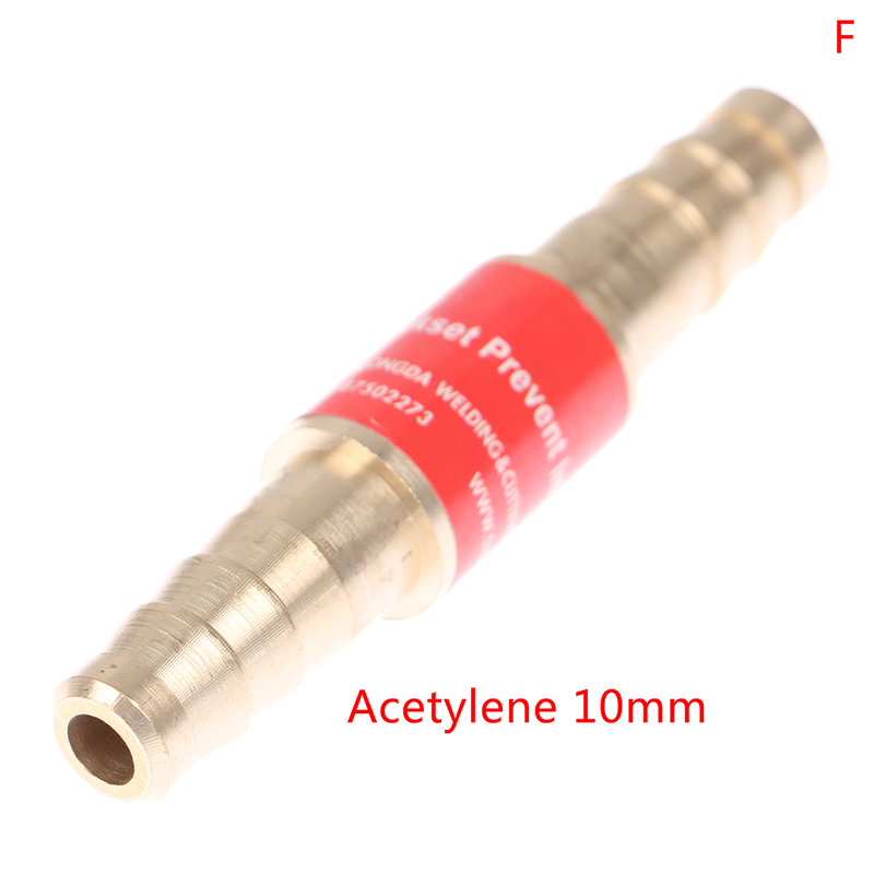 Household 6mm/8mm/10mm Pipe Flashback Arrestors Of Acetylene&Oxygen Fuel Check Safety Valve Pipe Flashback Arrestor: Blue