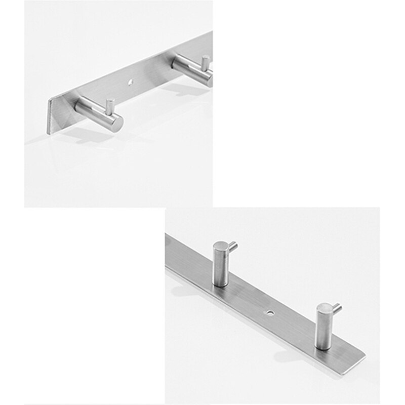 14in Handdoek Haken Badkamer Kapstok Rvs Muur Gemonteerde Haken 4 Zware Haken Rack Organizer Zilver