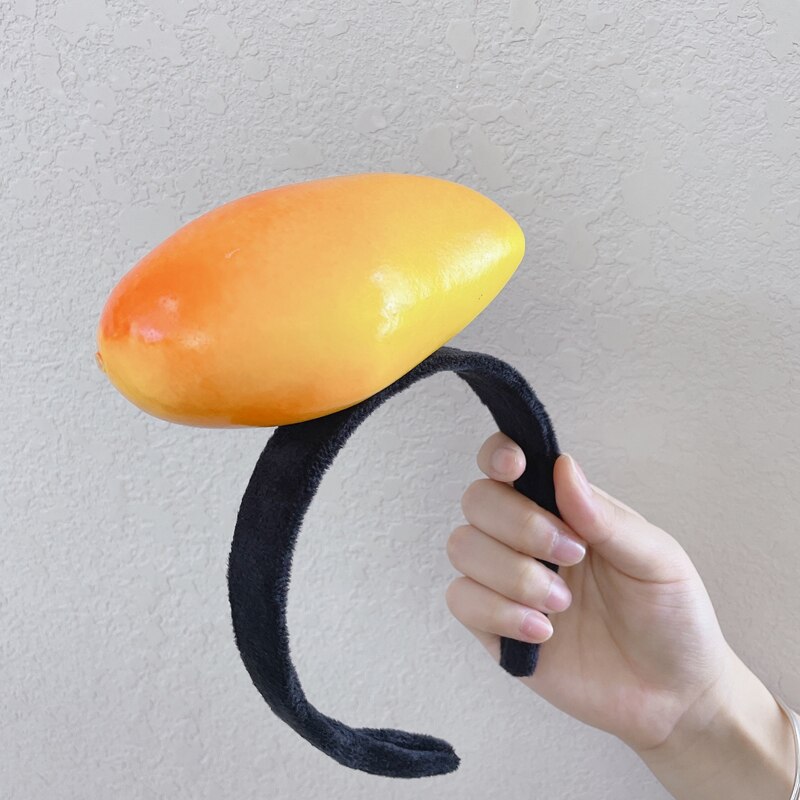 Diadema de zanahoria divertida para mujer, cintas para el pelo de verduras para mujer, bandana bonita para lavar la cara, accesorios para el cabello,: 4