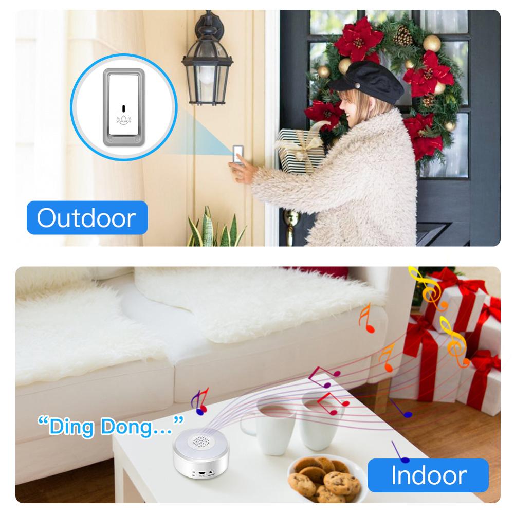 Smart sikkerhed wifi alarmsystem kit 120db sirene, dør / vinduesensor pir bevægelsessensor dørklokke knap natlys diy til hus