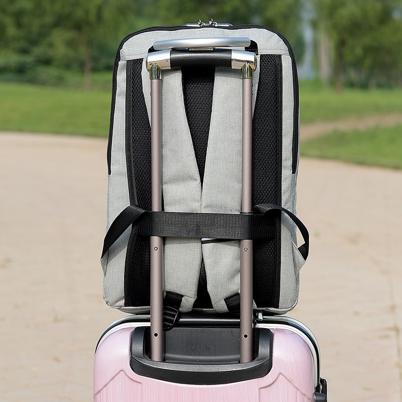 Masculina Anti-diefstal wachtwoord lock laptop mochila Teen boy meisje college schooltas Grote capaciteit waterdichte outdoor reistas