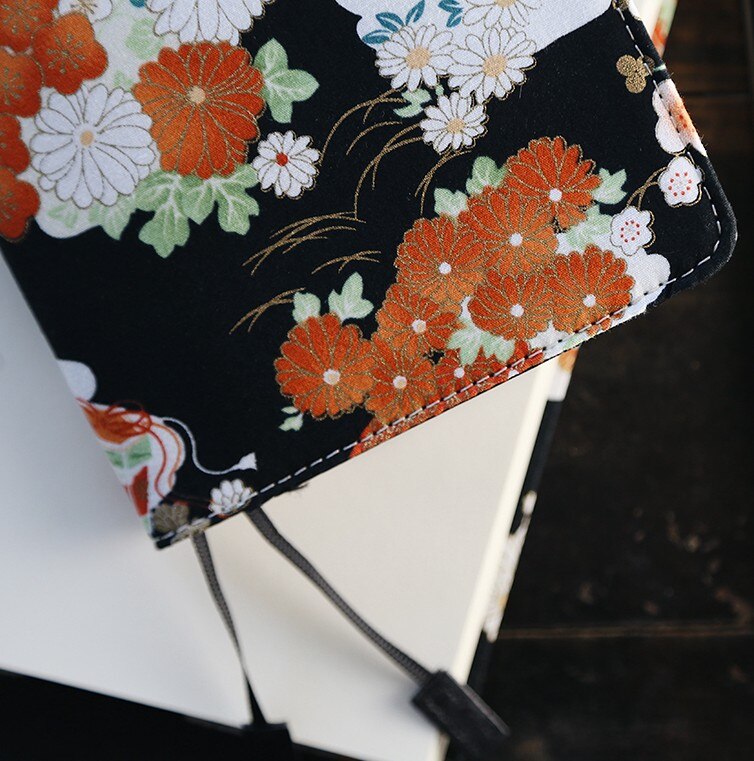 japan A5 notebook stationery diary billbook hobo specifications cover japanese style cover gilding japanses flowers
