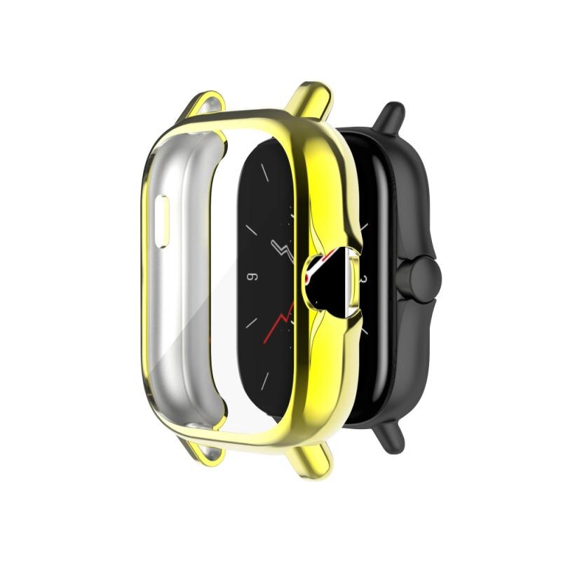 1Pc A1968 Galvaniseren Tpu All-Inclusive Anti Rubber Mouwen Voor Huami Amazfit Gts 2 Horloge Beschermende case Accessoires: 04