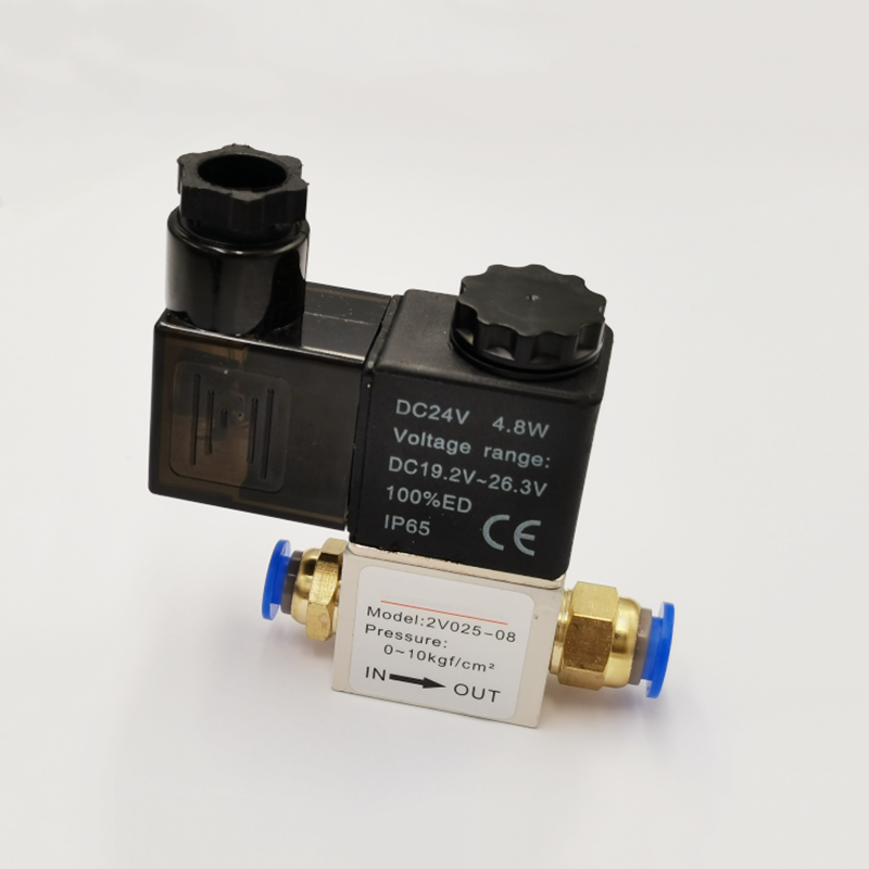 12v 24v 220v pneumatisches elektrisches magnetventil, 2 positionen , 2 anschlüsse, normalerweise geschlossen, luftmagnetventil , 6mm 8mm schlauchanschluss: Schwarz / 1-1/2 "