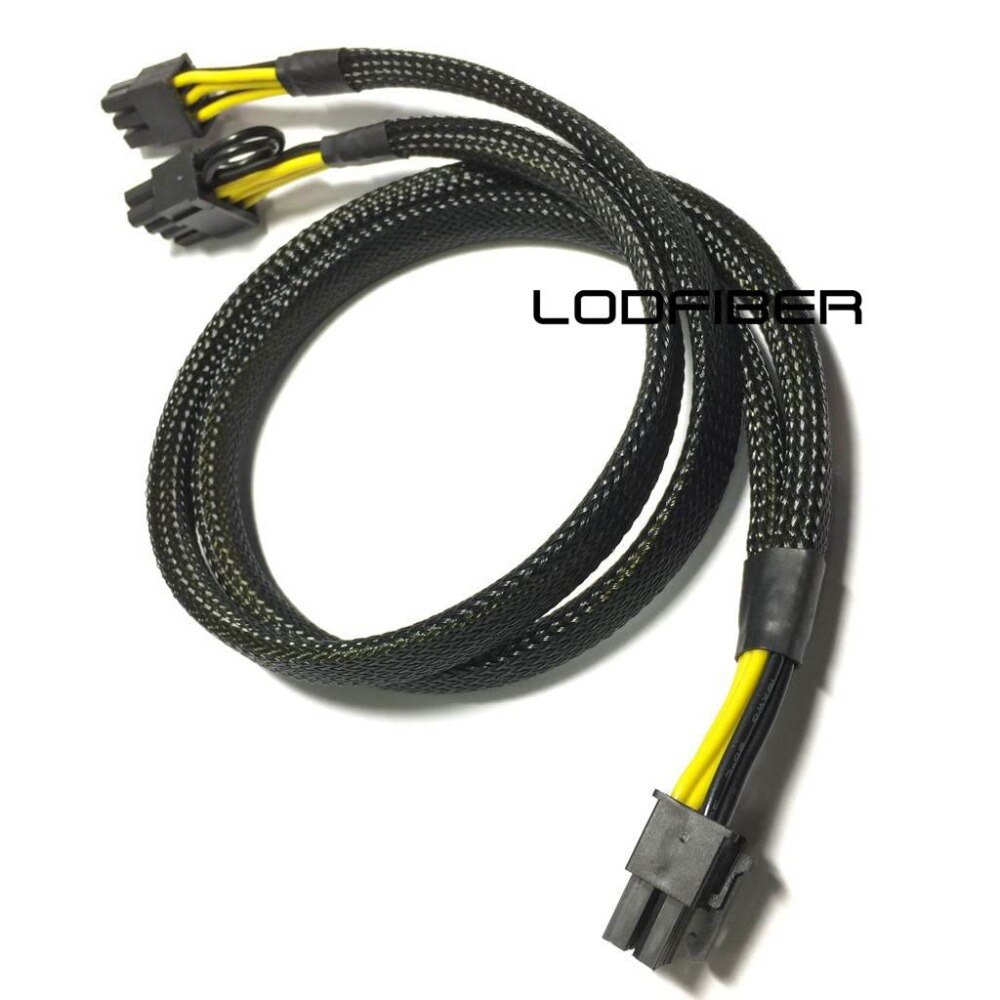 LODFIBER 8pin to 8+6pin Power Cable for Silverstone PSU and NVI DIA GRID K2 GPU 50cm