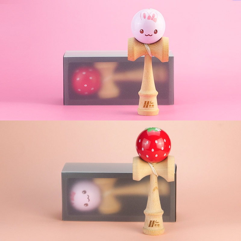 Giocattolo Kendama Tradizionale - Palla da Giocoleria in Legno per 8+ Anni - Gioco Sportivo