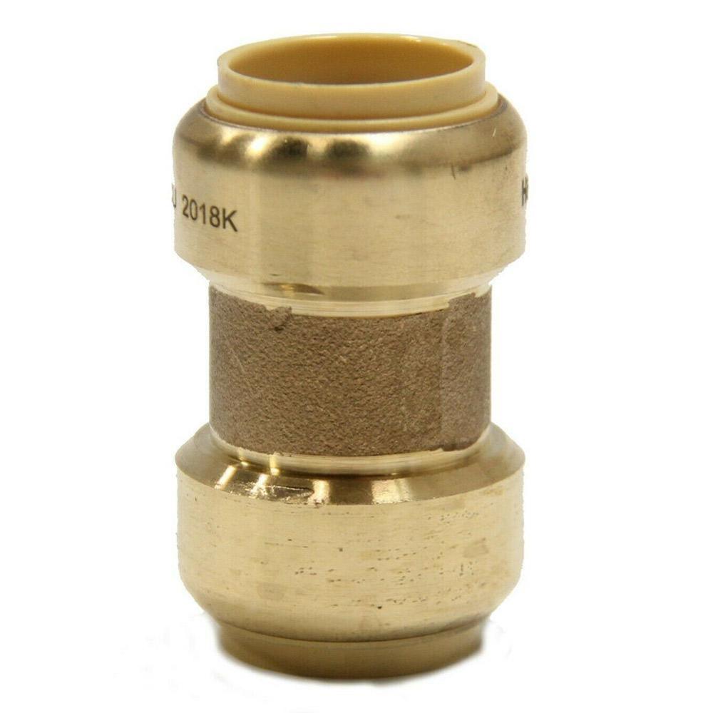 Straight Coupling Pipe Fittings Push 1/2 Lead-free Compression Brass Tube Pipe Compression oil Ferrule Tube brass Fitting F4J7