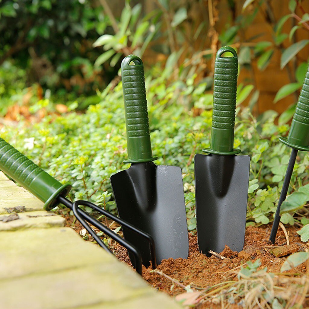 4pcs Mini Garden Hand Tools Transplanting Outdoor Bonsai Tools Planting Flower Succulent Miniature Gardening Tools