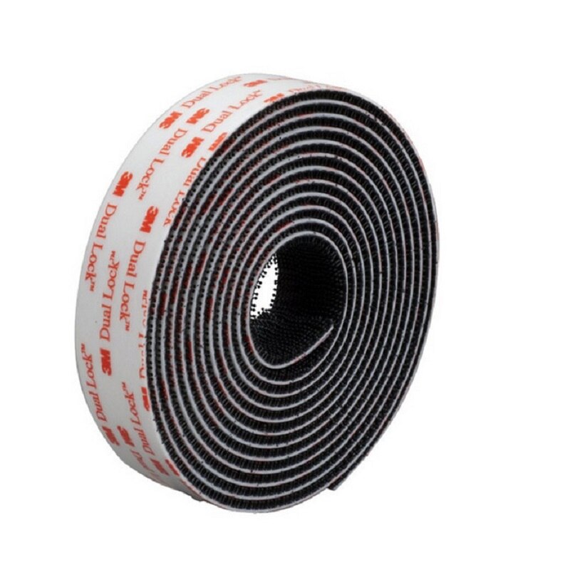 Dual Lock SJ3550 (25.4mm breedte) Zwart VHB plakband Paddestoel Sluiting Tape, Type 250