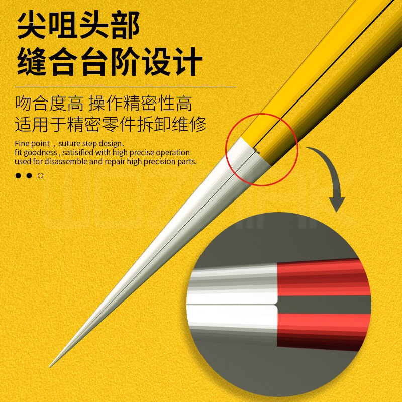 Wozniak Kleur 8-Gat Warmteafvoerende Pincet, verlengd En Verdikte Hoge Hardheid Pincet Voor Mobiele Telefoon Reparatie Pincet