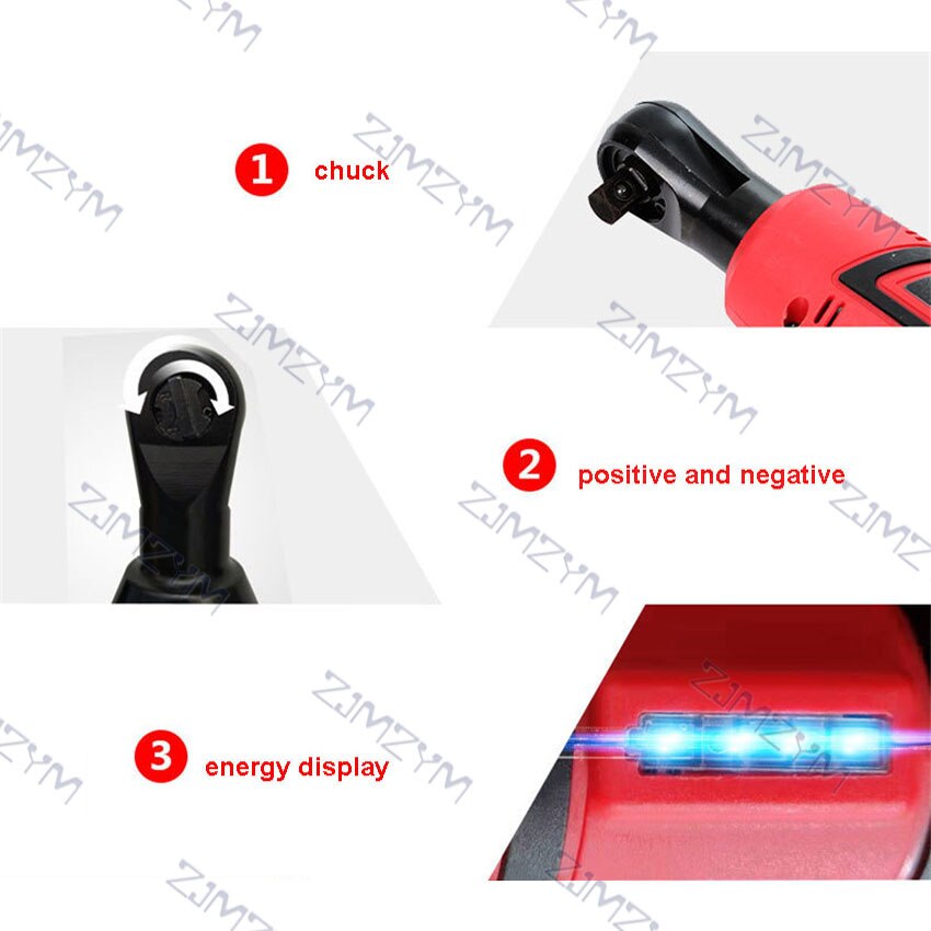 40Nm Torque Rechargeable wrench Electric Wrench Cordless Ratchet Wrench Right Angle Drill Screwdriver Rechargeable Spanner 220V