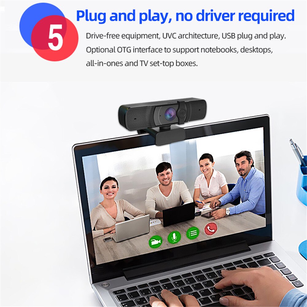 kebidu USB Web Camera Conference PC Webcam Autofocus Laptop Desktop For Office Meeting Home With Mic 1080P HD Web Cam C950E