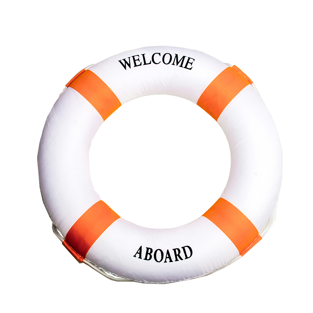 Adult Swimming Buoy Double Thickening Children Floating Ring Lifesaving Inflatable Water Buoy Swimming Pool Lifebuoy: 02-C