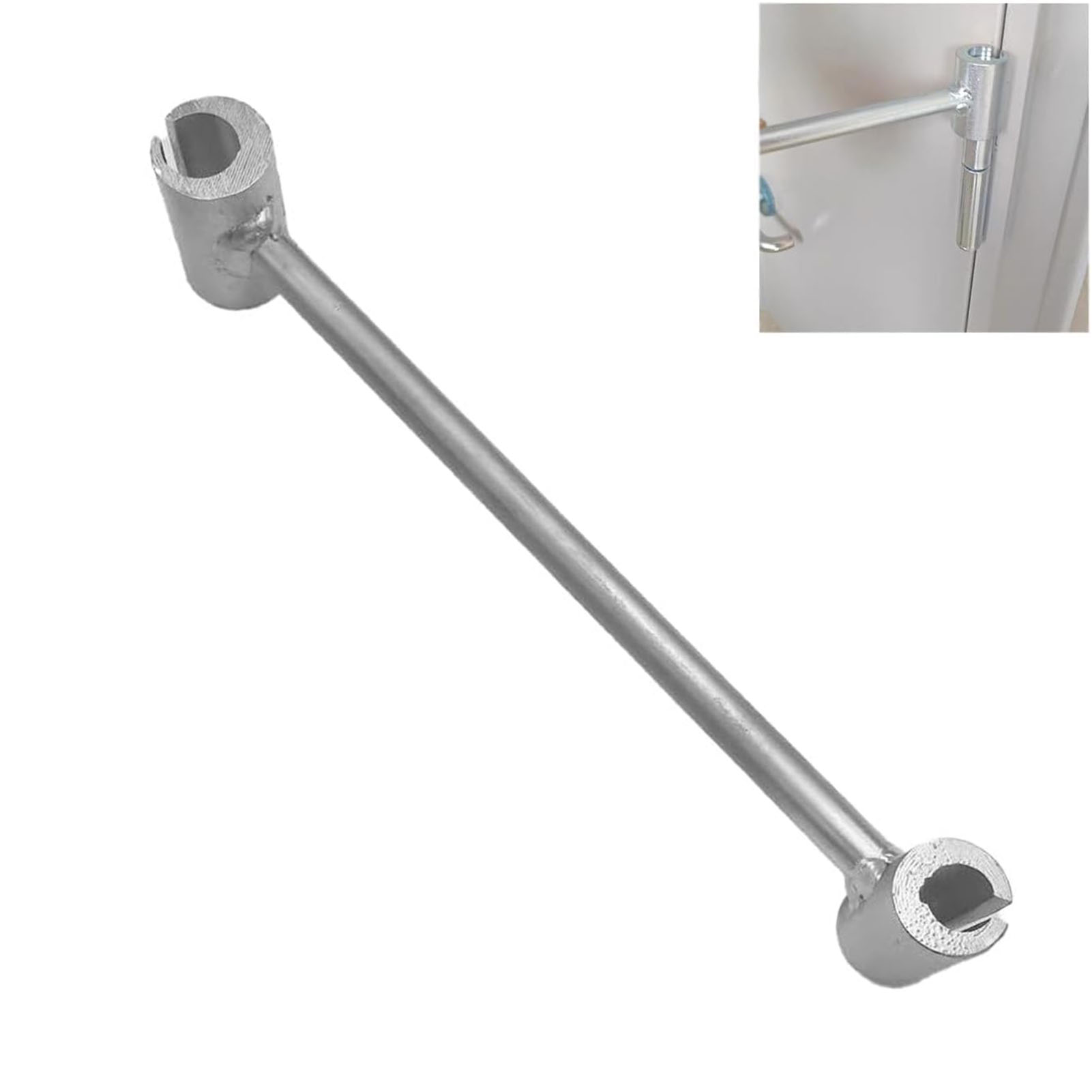 Door Hinge Repair Tool Double Heads Hinge Adjustment Wrench Ergonomic Design 14mm 19mm Hole Alloy Steel for Flag Shaped Hinges