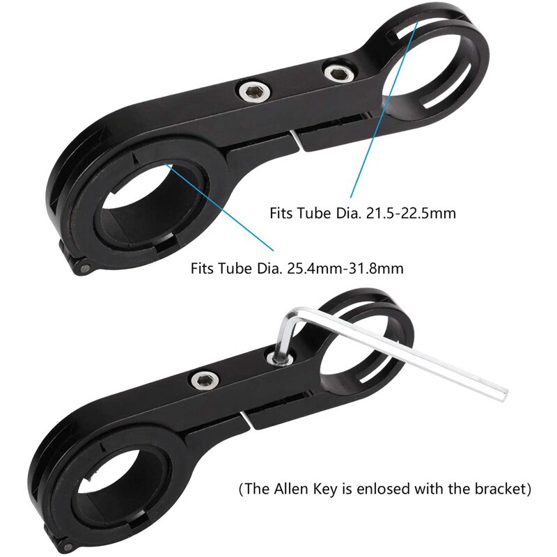 Fiets Stuur Extender, Bike Extension Bar Dubbele Klem Aluminium Houder Beugel Accessoires