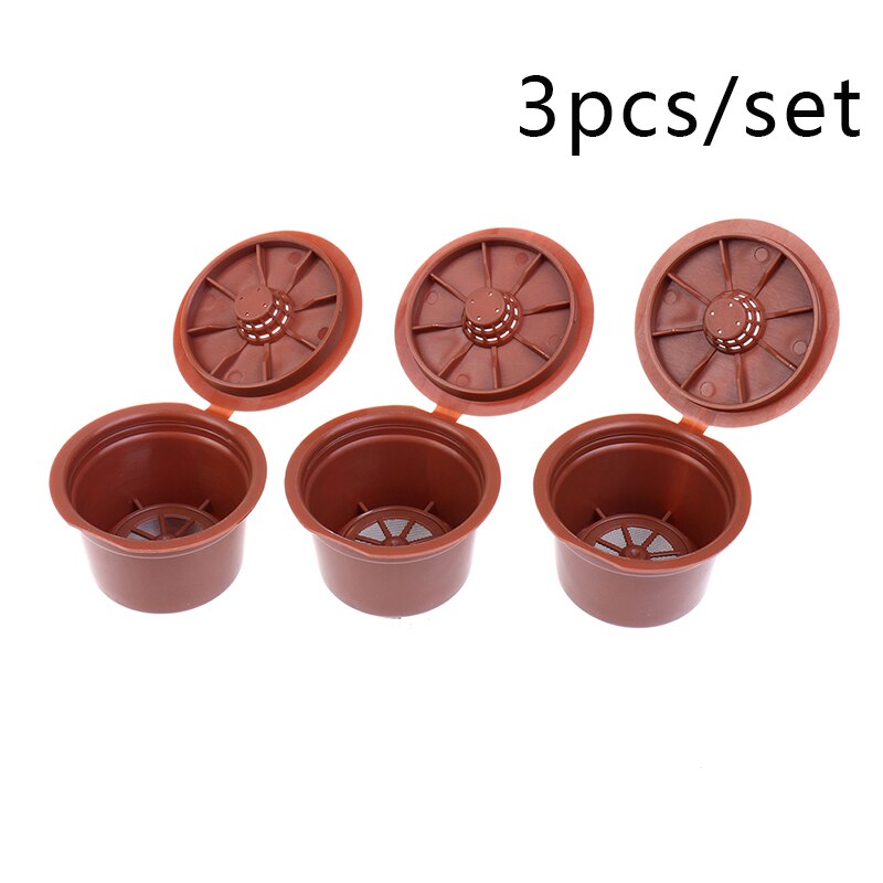 3PCS Reusable Coffee Capsules for Caffitaly Refillable Coffee Pods Coffee Filter: Default Title