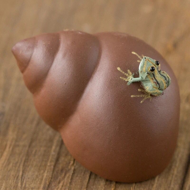 Kleine Tee Haustier schnecken Hand-gesprüht wasser Mini Tee zeremonie ornamente Griff stücke können verwendet werden, um wachsen Tee und spielen Tee zeremonie: A