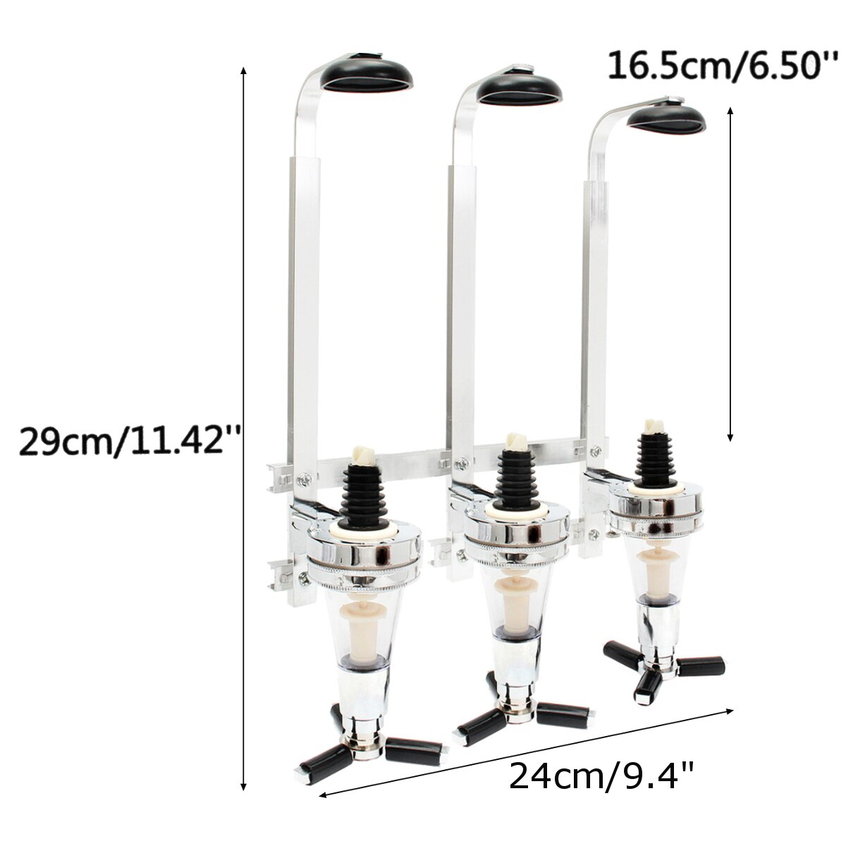 Strumenti sbarra Parete 3-Stazione di Distributore di Liquori Tappi Dosatore Distributore di vino Bottiglia di Alcol distributore Bere Versatore