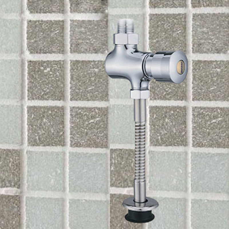 Toilet forsinkelse vinkel ventiler urin skylning stop selvlukkende vægmonteret vandrør hånd presning badeværelse del