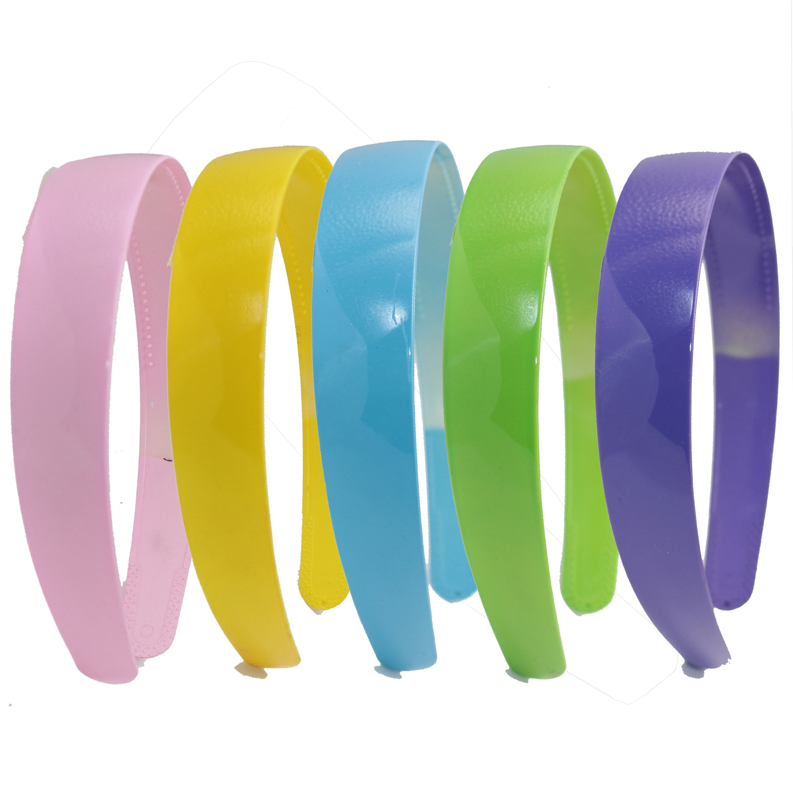 5 Bright Color Plastic Wide Alice Hair Band Headband 25mm(1") Hair Accessories: CORAL RED