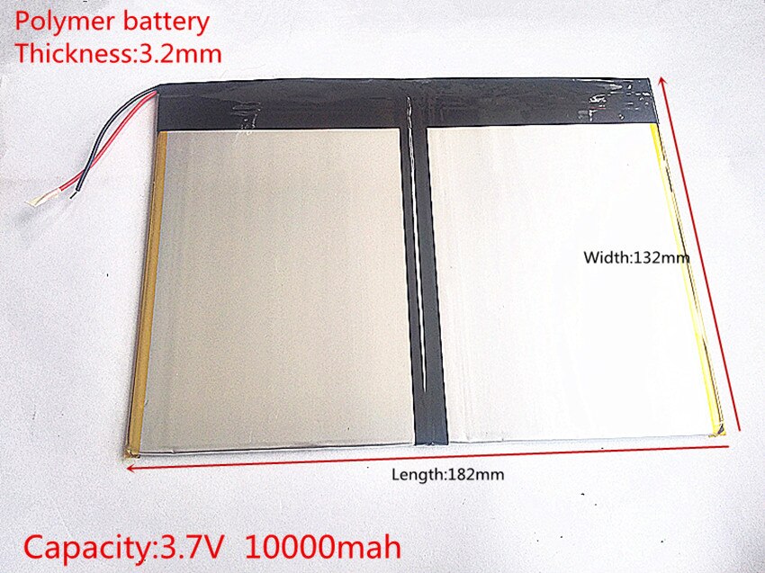 Tablet PC talk9x u65gt,battery 3.2*132*182 3.7V 10000 mah Li - ion battery 'for 32132182