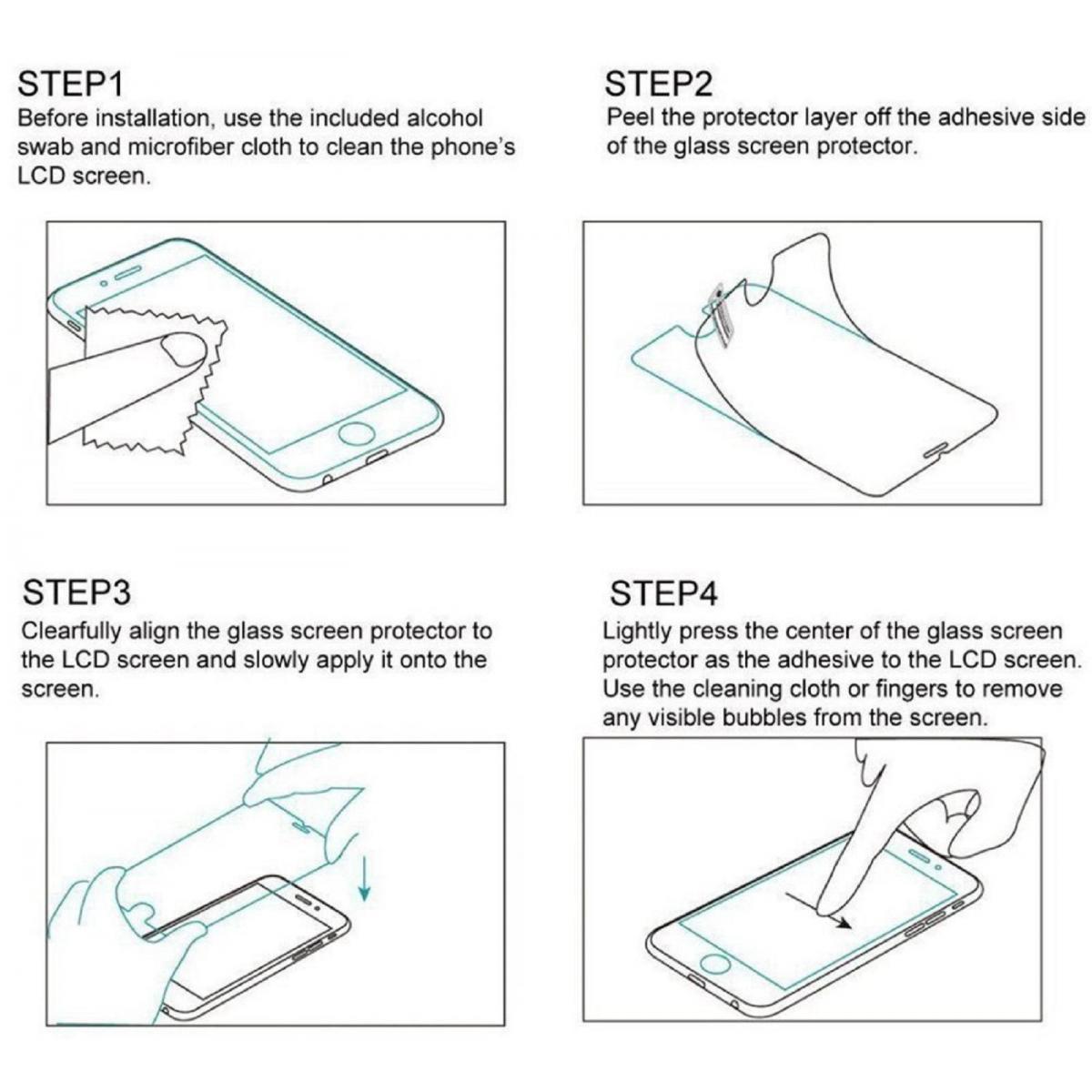 Samsung A22 4G Zwart Gehard Glas 9H Screen Protector Voor Mobiele Telefoon-Todotumovil