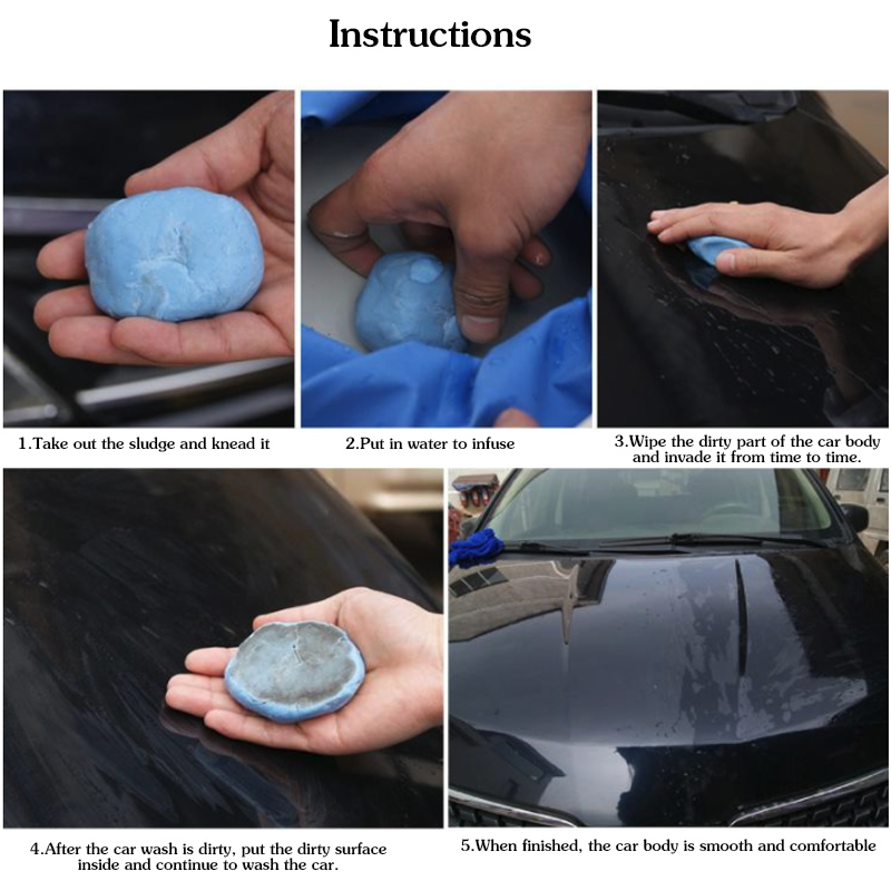 Barra mágica de arcilla azul, 1 Uds., 100g, para lavado de coches, súper Auto, detalles de arcilla limpia, herramientas de limpieza de coches, barro mágico, limpiador de coches, accesorios para vehículos