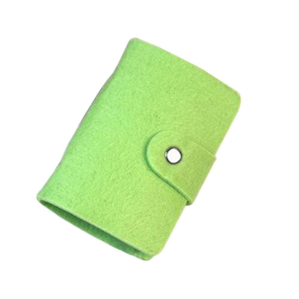 Estuche protector Vintage para tarjetas de crédito y de identificación para hombre y mujer, organizador de billetera,: Green