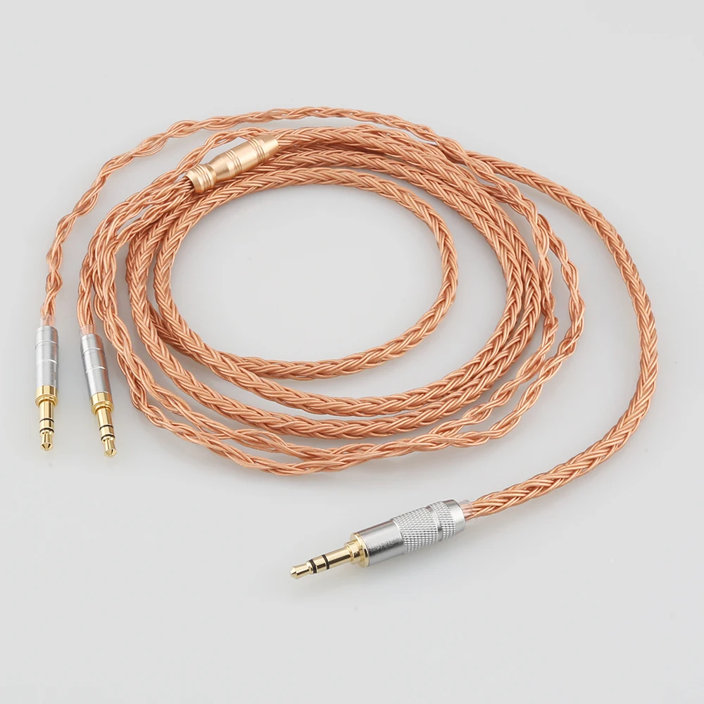 HIFI 2,5mm 3,5mm 4,4mm XLR ausgewogen 16 Ader 99% 7N OCC Kopfhörer Kabel Für Denon Ah-D7200 Ah-D5200 Ah-D9200 3,5mm Kopfhörer Stift