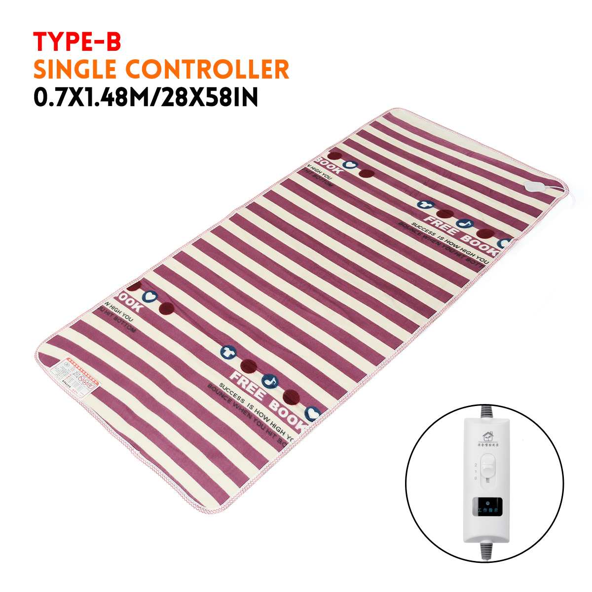 Elektrische Decke Doppel Warme Heizung Bett Thermostat Weichen Elektrischen Matratze Heizung Decke Wärmer Heizung Teppich: B Single Regler