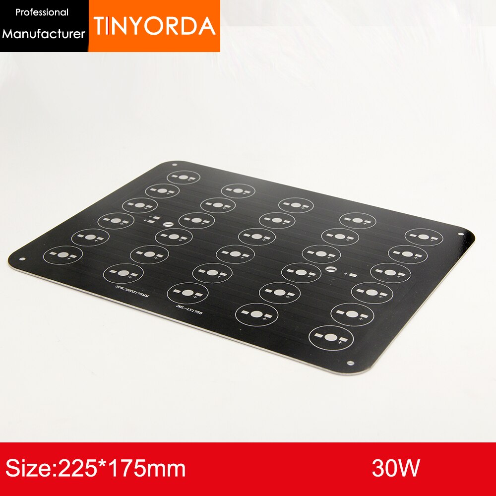 6 stks/partij DIY Licht Aluminium PCB Board 30 W Aluminium PCB Printplaat 30*1 w 2 w 3 w LEDS Schijnwerper PCB