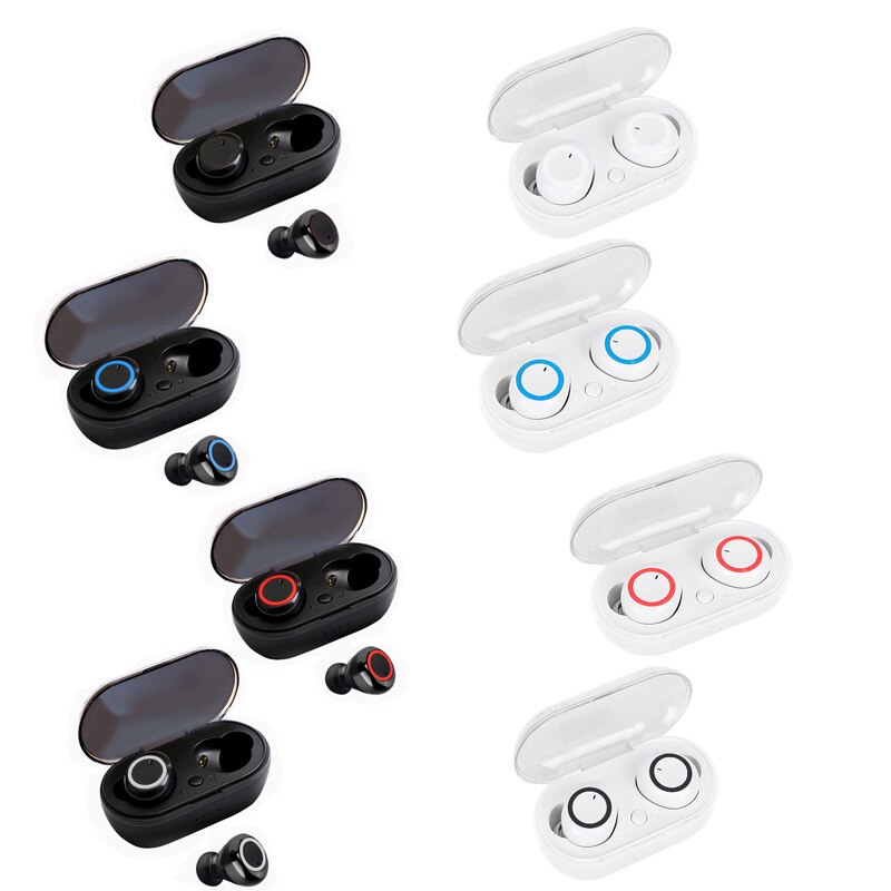 Mini Tws Bluetooth 5.0 Draadloze Koptelefoon Oordopjes Stereo Bass Led Power Display Noise Cancelling Sport Waterdichte Oordopjes In Ear