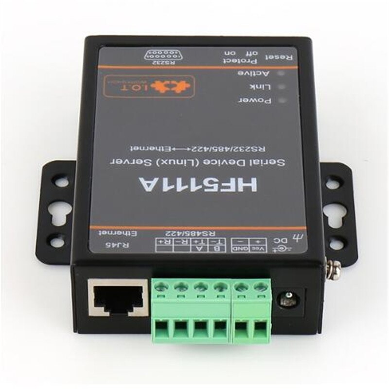 Wifi module Offical HF5111A RJ45 RS232/485/422 To Ethernet Linux Serial Port Server Converter Device Industrial Connector Unit