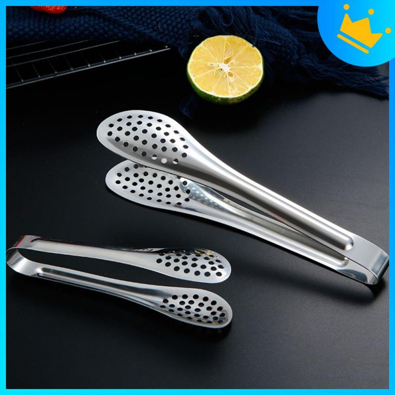 1pc Kitchen Utensils BBQ Food Clip Kitchen Chief Tongs Stainless Steel Portable for Picnic Barbecue Cooking Articles