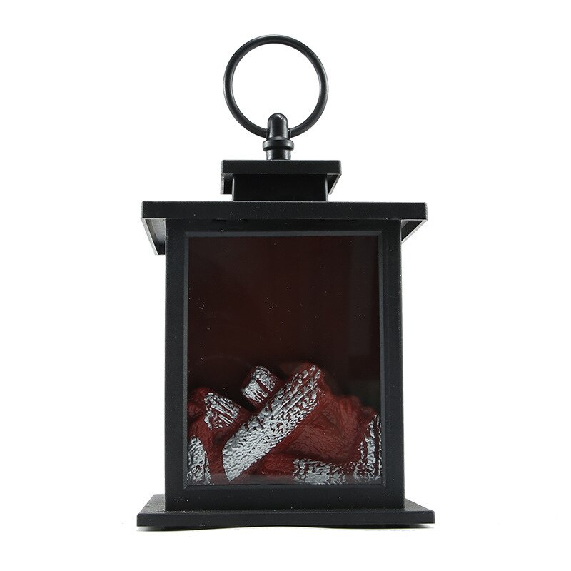 Led With USB Flame Lantern Simulation Fireplace AA Battery Nightlight Strange Lamp Christmas Decor Desktop Crafts Living Room